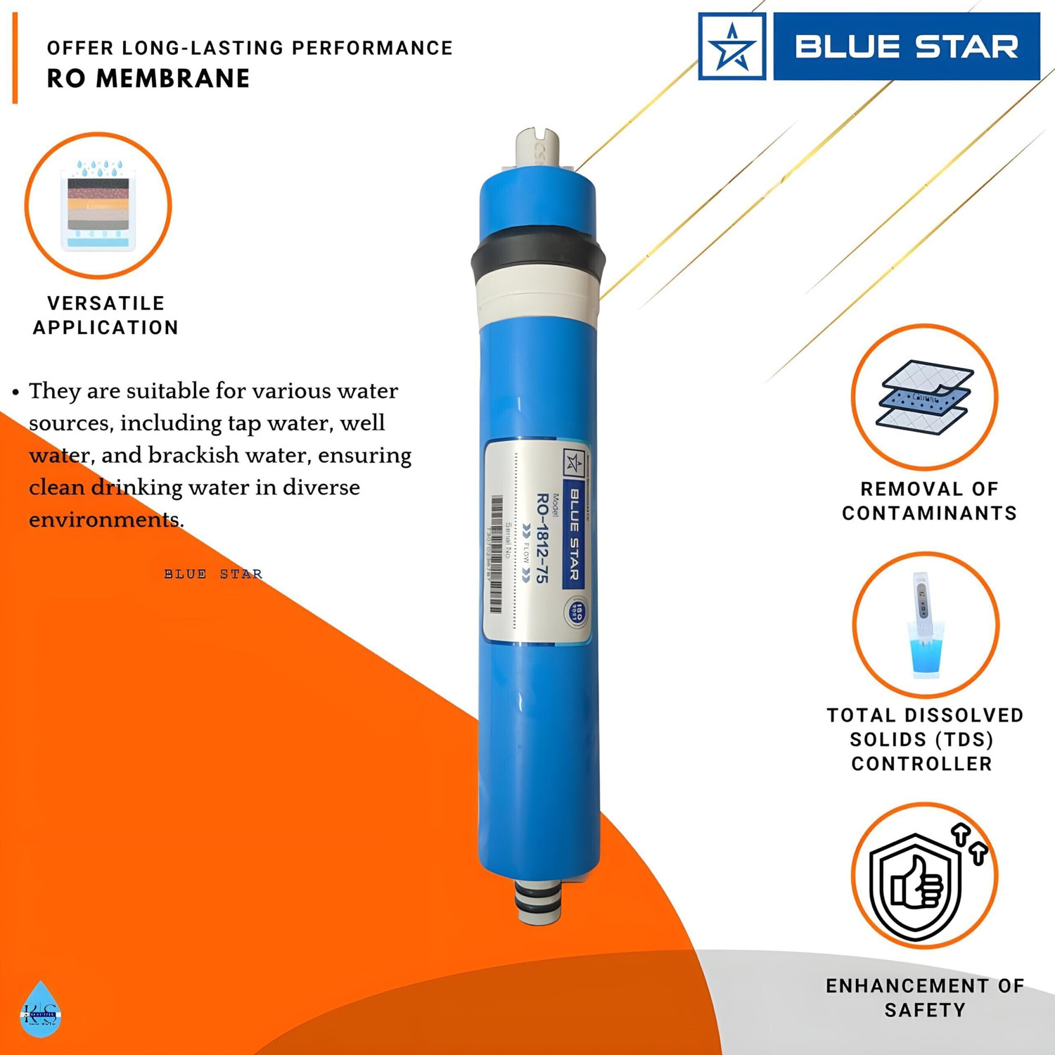 Image of Blue Star Blue Star RO Water Purifier Filter Set 2000 L UF Water Purifier