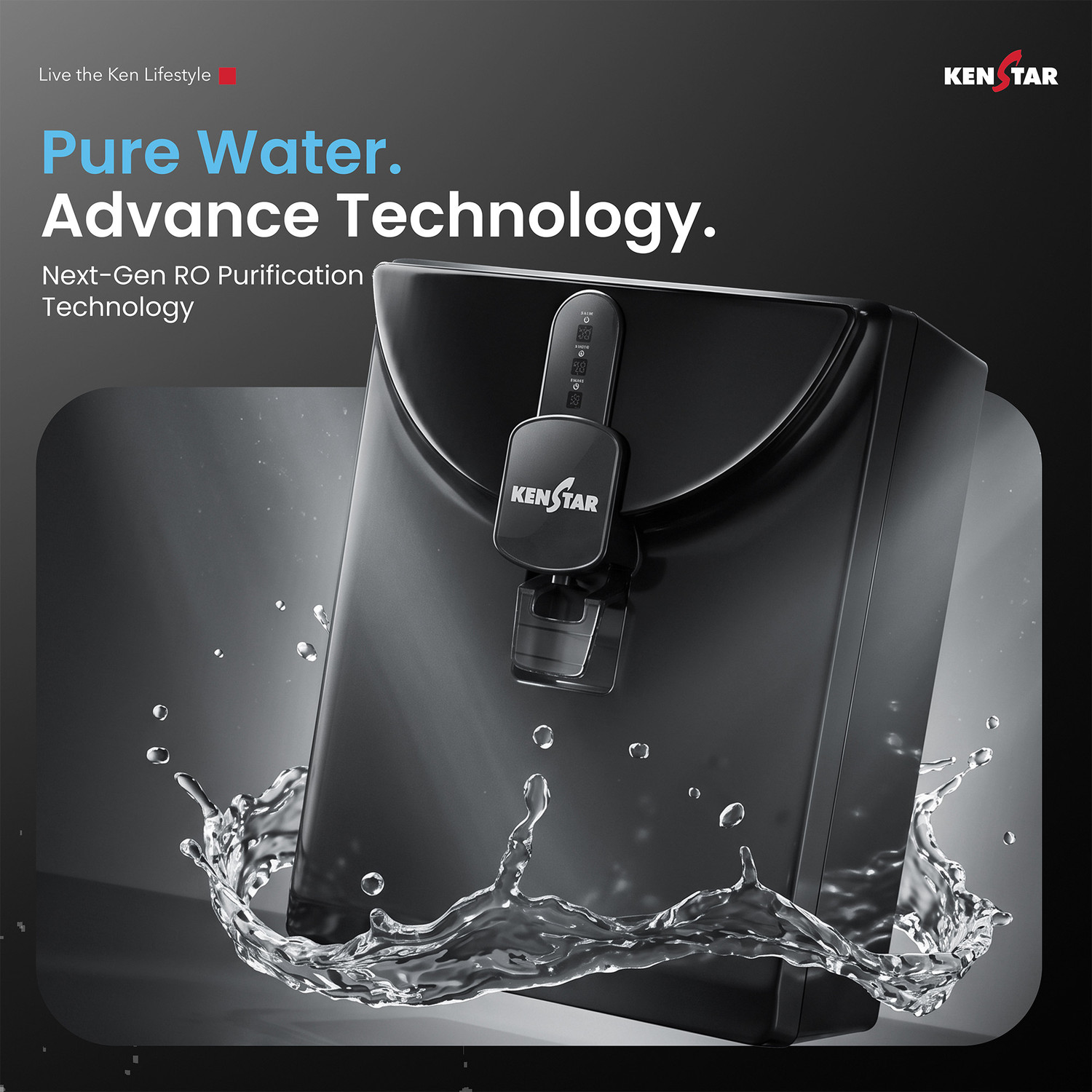 Image of Kenstar NILA Copper+Alkaline 10 L RO + UV + UF + Copper + Alkaline + TDS Control Water Purifier Needs no service for 2 years