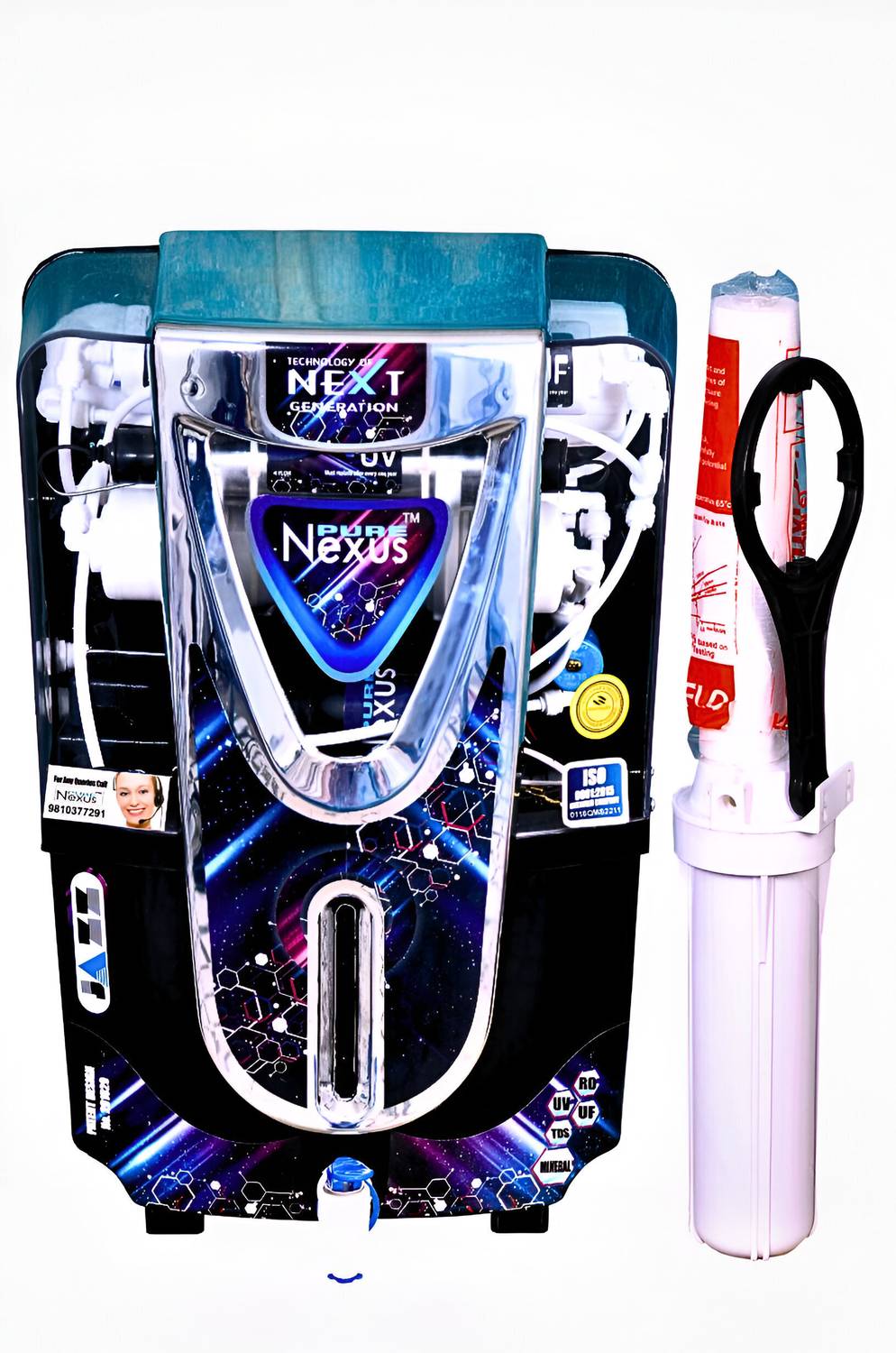 nexus pure JAZZ BLACK COPPER + ALKALINE 10 L RO + UV + UF + TDS Control Water Purifier