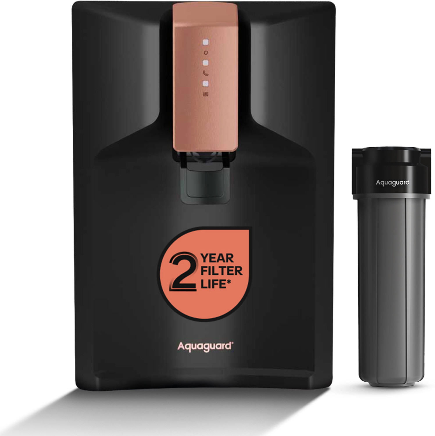 Image of Aquaguard Enrich Glory ROUVUF CUALK 2X 6 L RO + UV + UF Water Purifier with Copper & Alkaline Booster 12-Stage Purification 2-Year Filter Life Mega Sediment Filter 40%+ Water Recovery Suitable for All Water Sources