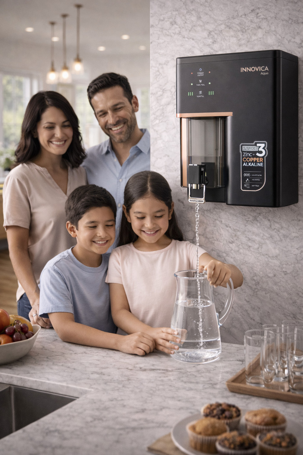 Image of Water Bravo Aqua Innovica RO Water purifier 10 L RO + UV + UF + Copper + Alkaline + Minerals Water Purifier