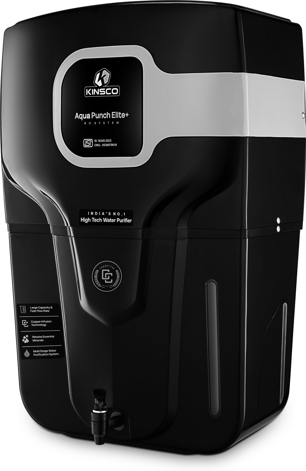 Image of Kinsco Aqua Punch Elite+ 18 L RO + UV + UF + Copper + Minerals Water Purifier
