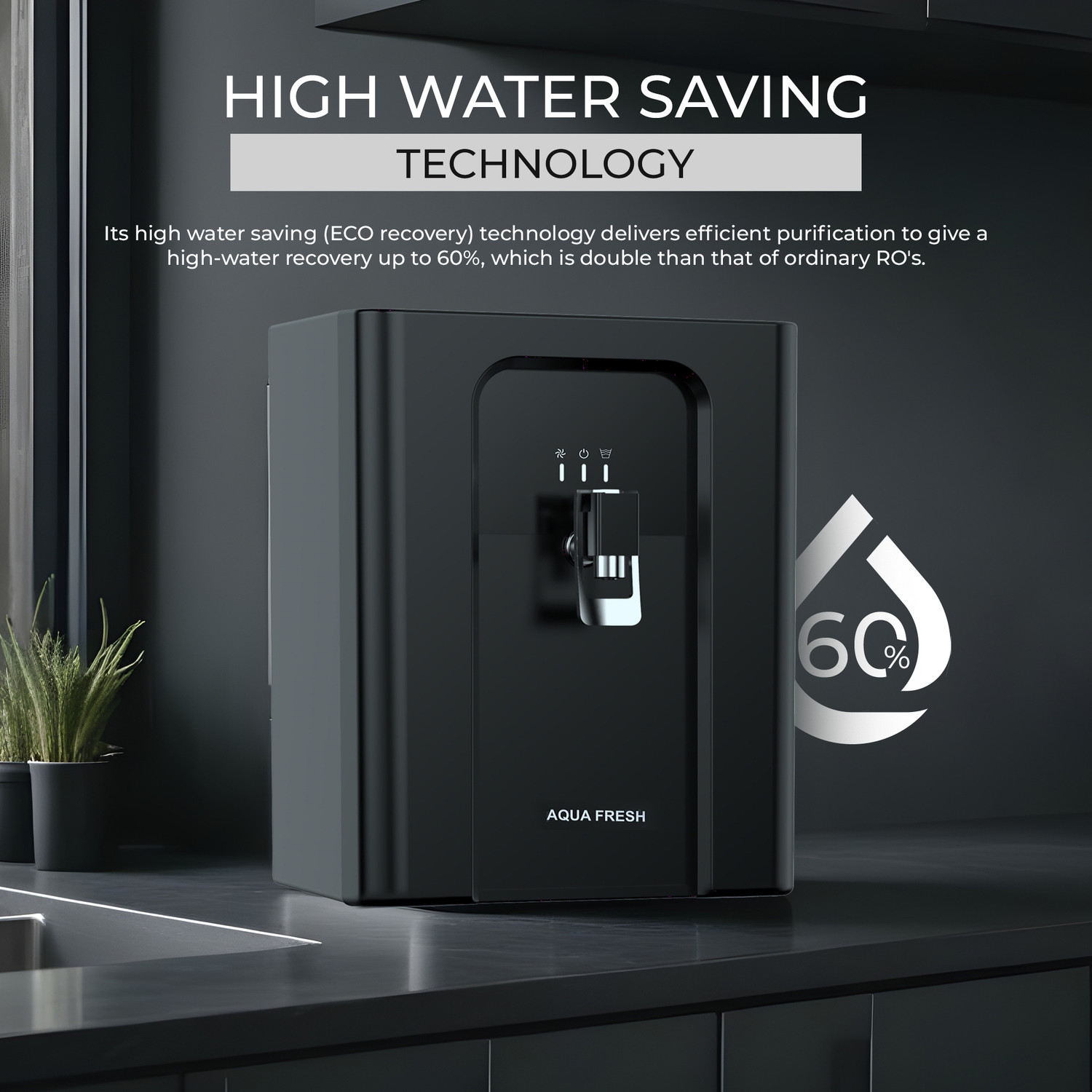 Image of Aqua Fresh Melody Smart LED 1st BIS (IS 16240 :2023) CM /L8100159306 8 L RO + UV + UF + Copper + Alkaline + TDS Control Water Purifier