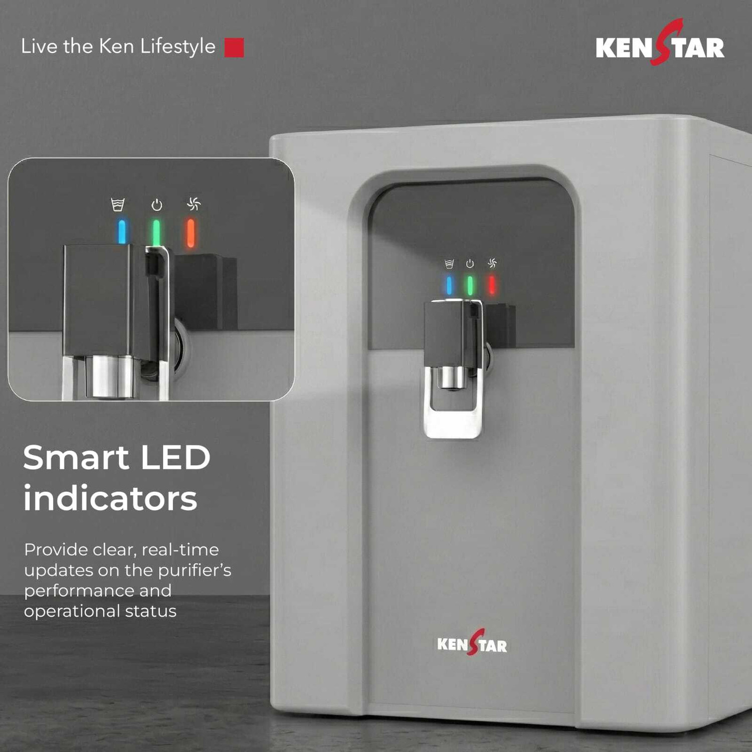 Image of Kenstar New Innopure 7 L RO + UV + UF + Copper + Alkaline + TDS Control Water Purifier