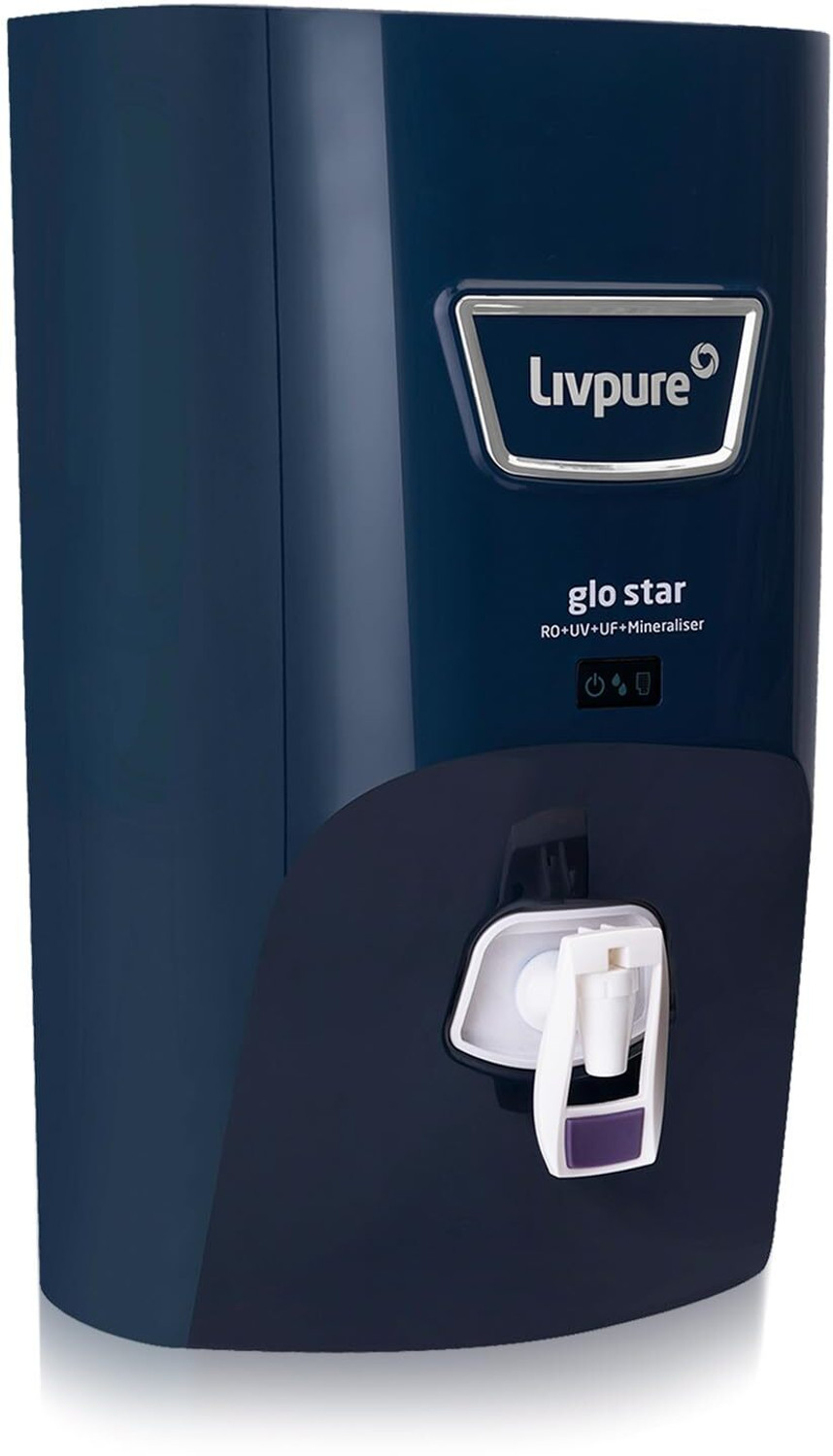 Image of LIVPURE LIV-GLO-STAR-BLUE 7 L RO + UV + UF + Minerals Water Purifier