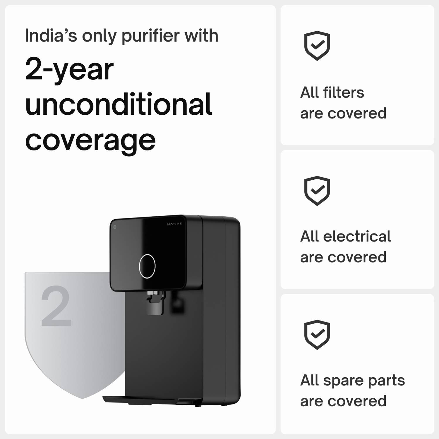 NATIVE M1 Pro 7L RO + UV Water Purifier - Image 5