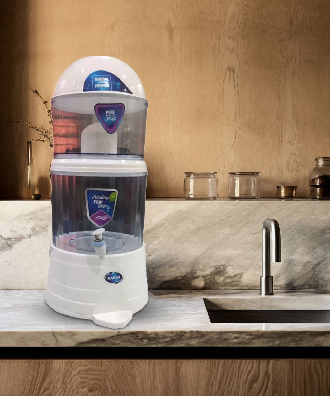 Aqua Fresh Mineral Pot 16L Gravity Based Water Purifier - Image 4