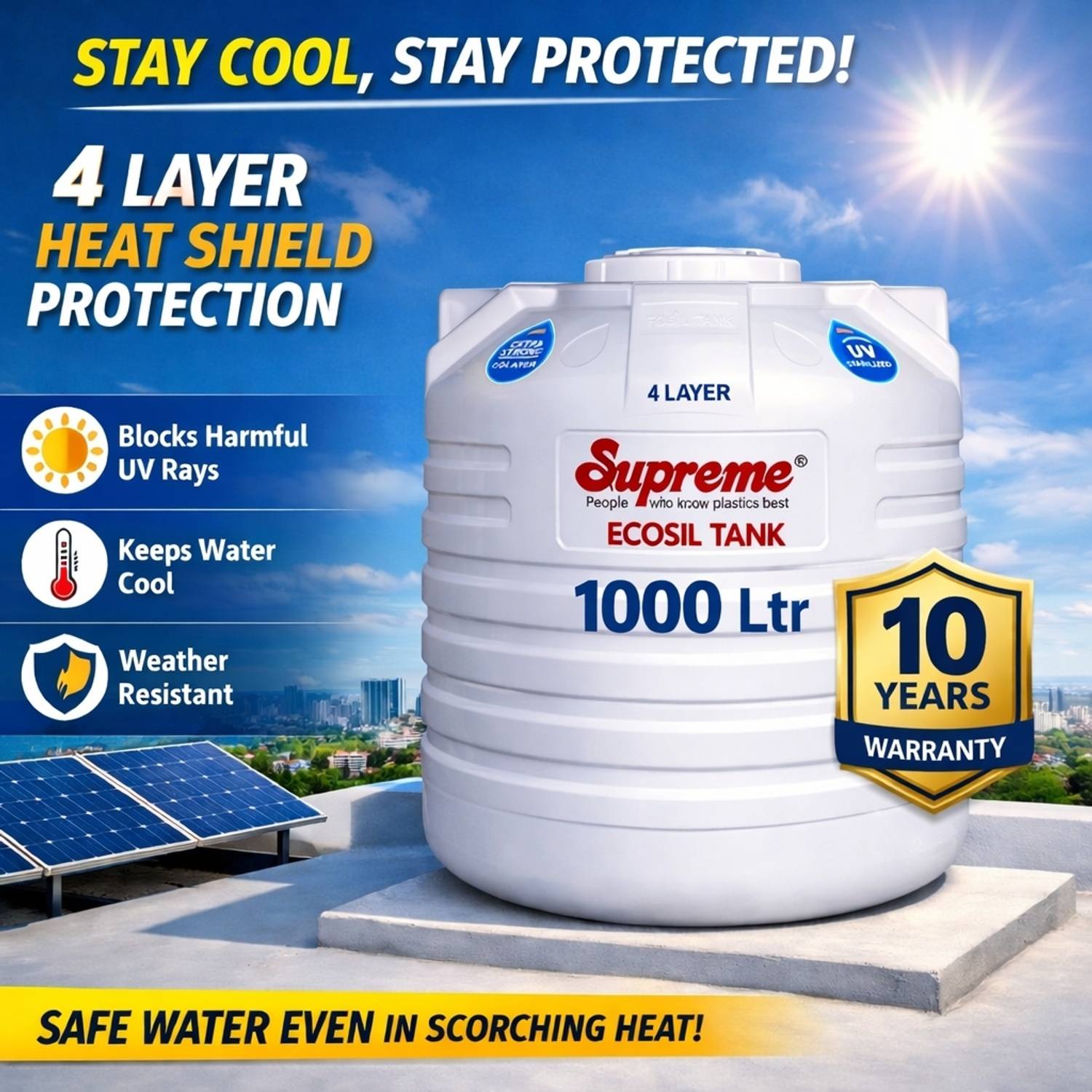Suprem 4 Layer 1000L Water Tank - Image 3