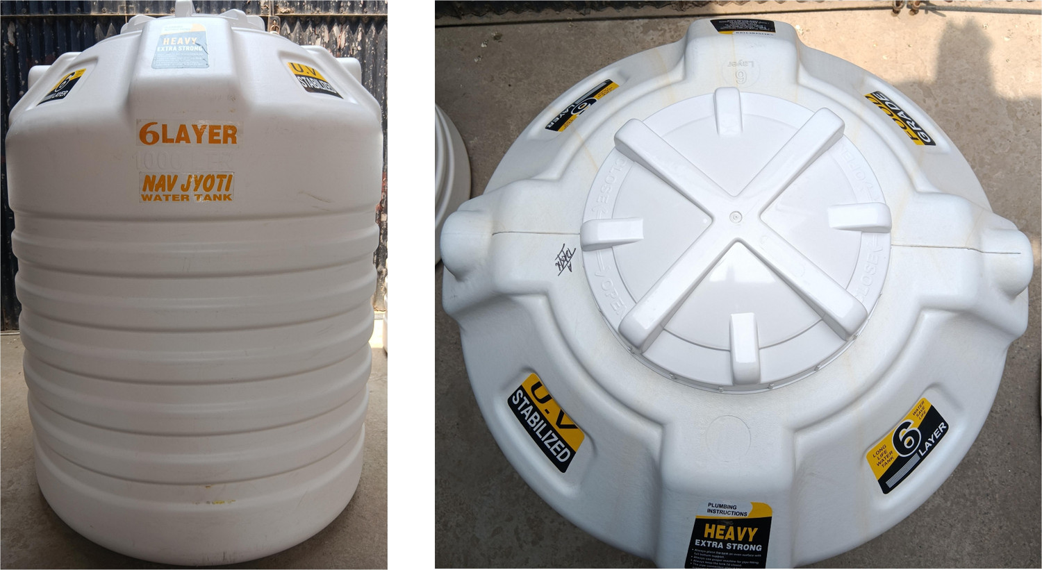 Image of nav jyoti 1000 LTR 1000 L Water Tank