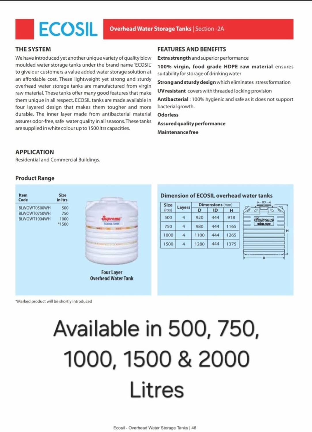 Suprem 4 Layer 1000L Water Tank - Image 4