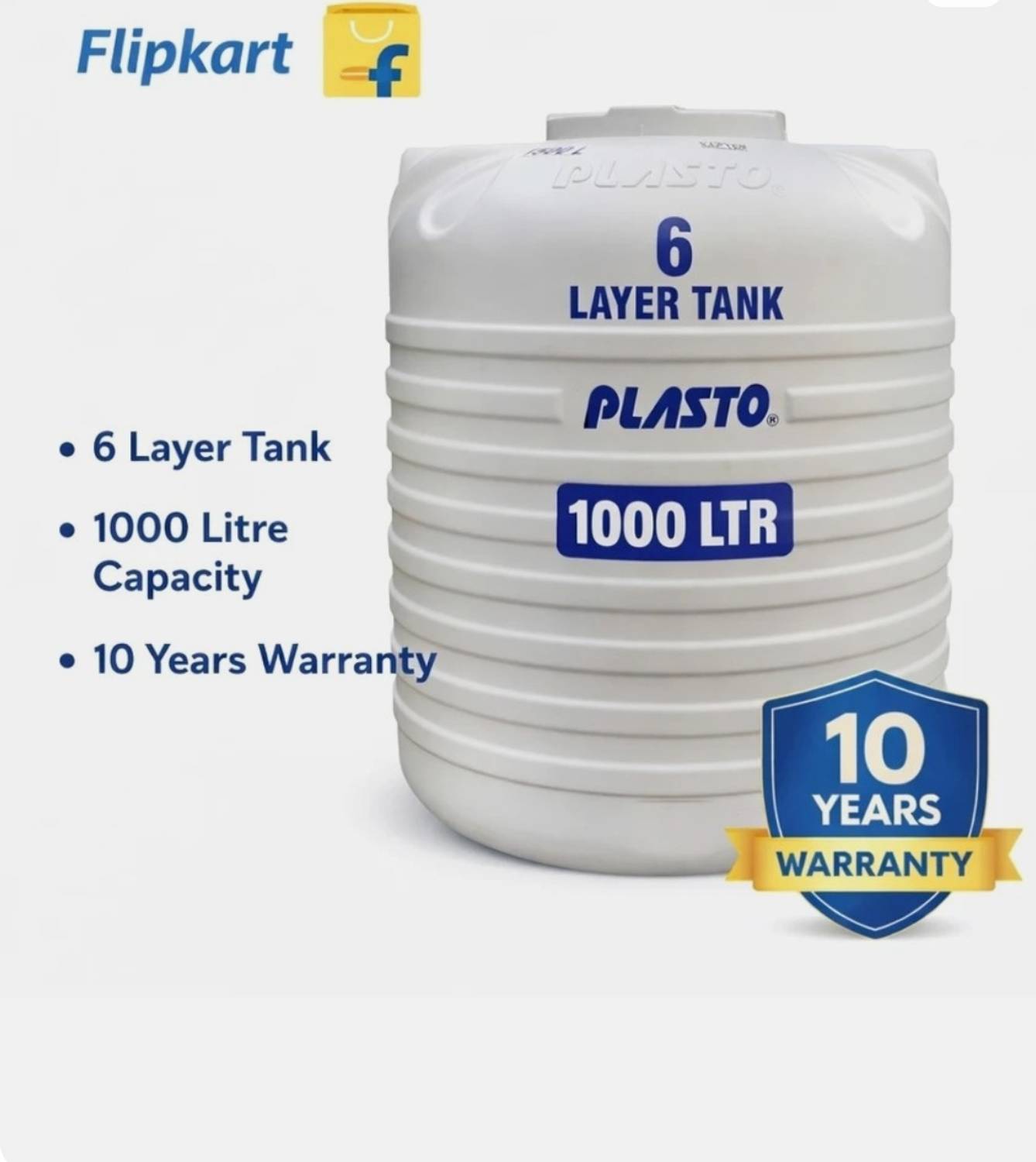 plasto water tank 1000 ltr price layer