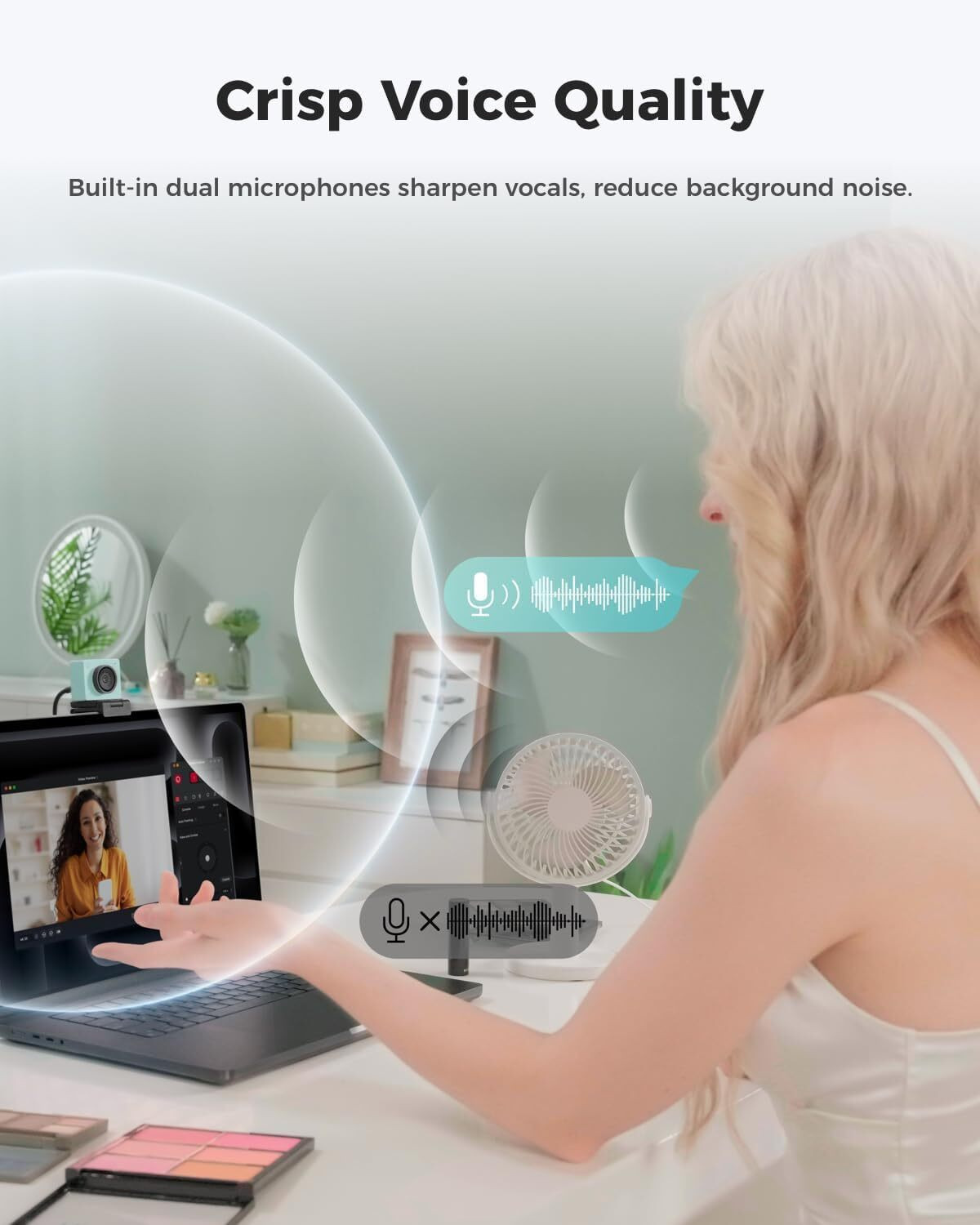 Image of OBSBOT Meet 2 4K Webcam 2160p, with Microphone, USB Connectivity