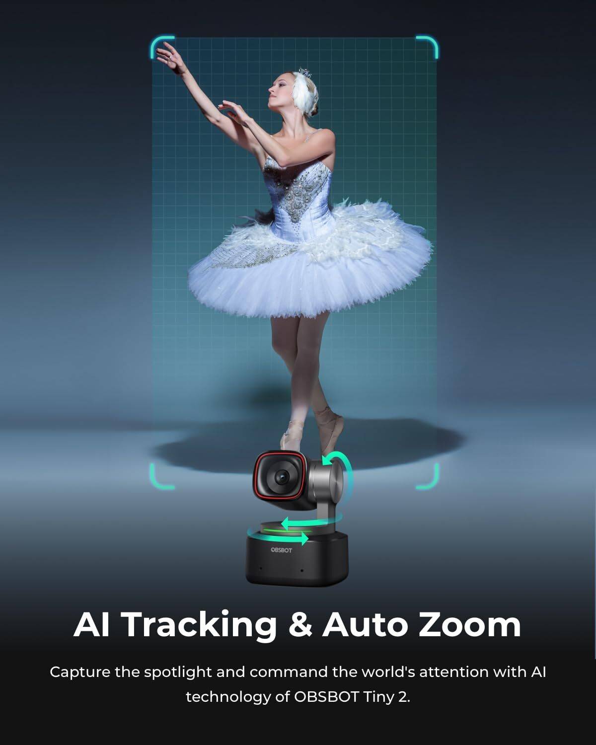OBSBOT Tiny 2 4K Ultra HD Webcam with AI Tracking - Image 3