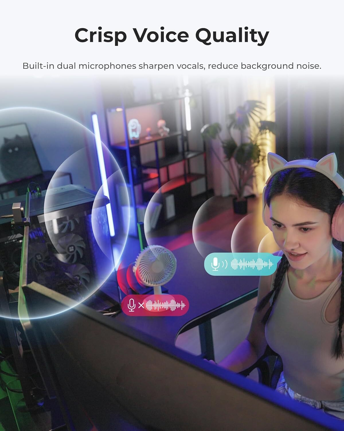 Image of OBSBOT MEET 2 Ultra HD Webcam 1080p, with Microphone, Night vision, USB Connectivity