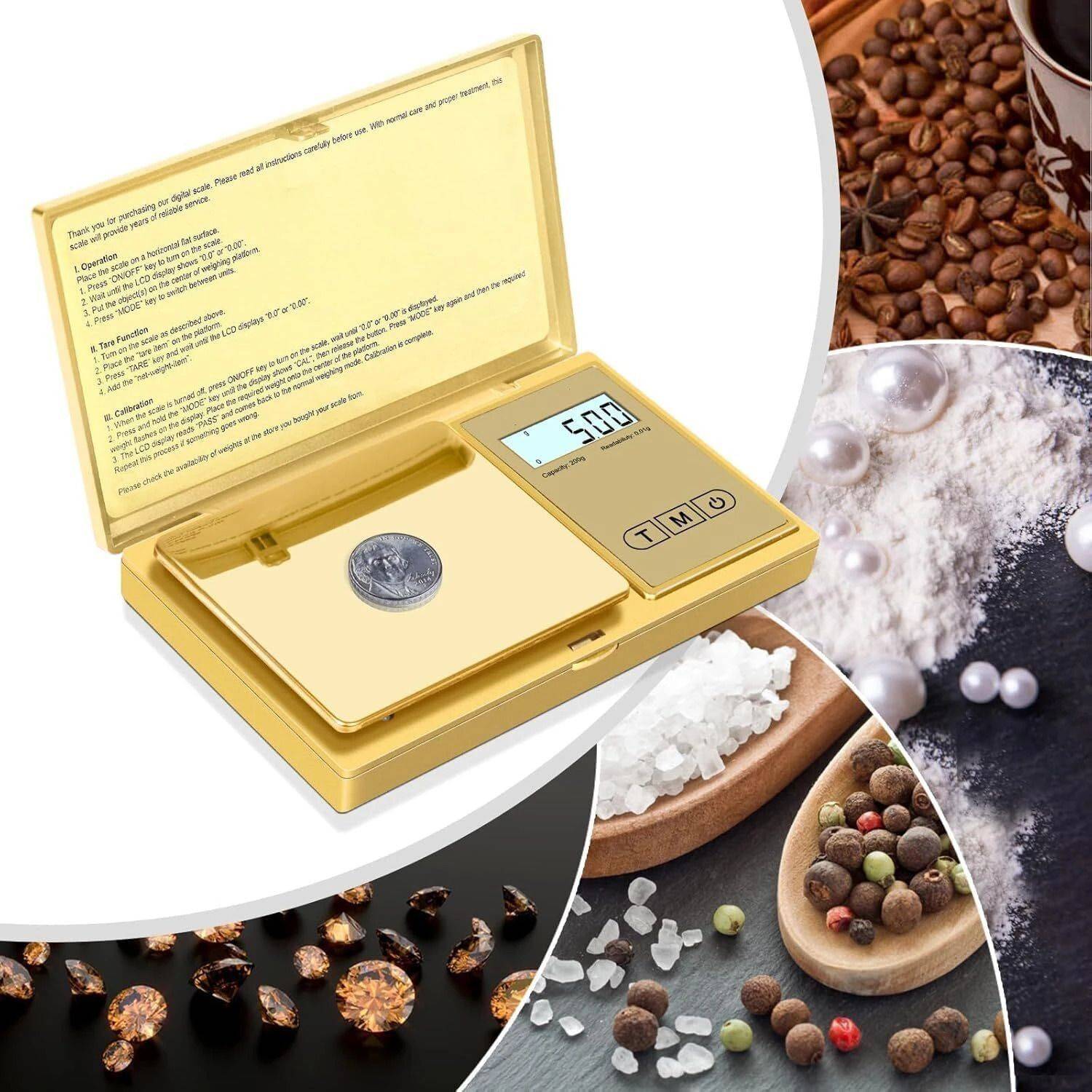 CASON Digital Pocket Scale for Gold Jewellery 0.01G to 200G - Image 2