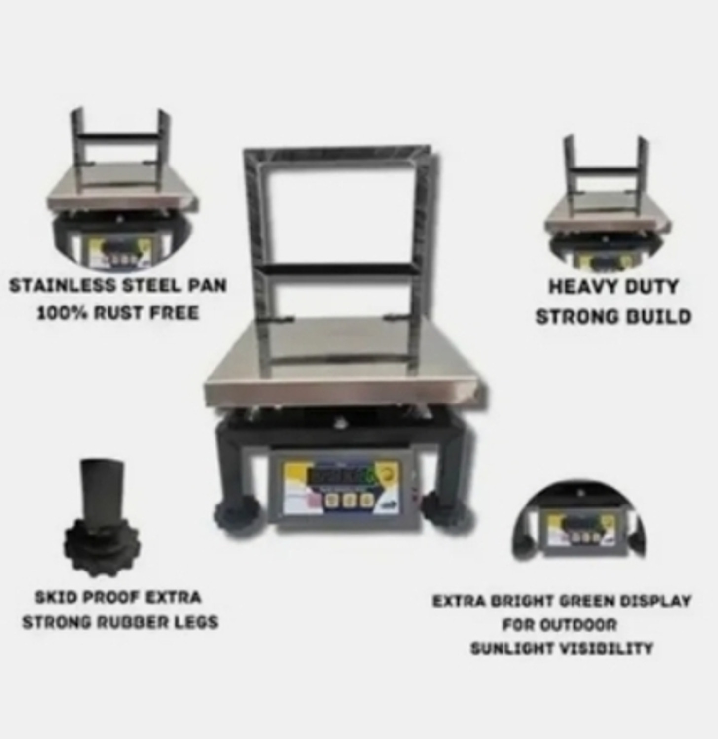 Image of Costco Weigh Bullet 200Kg with SS cover With Dual Ultra Bright Green Display Premium Weighing Scale