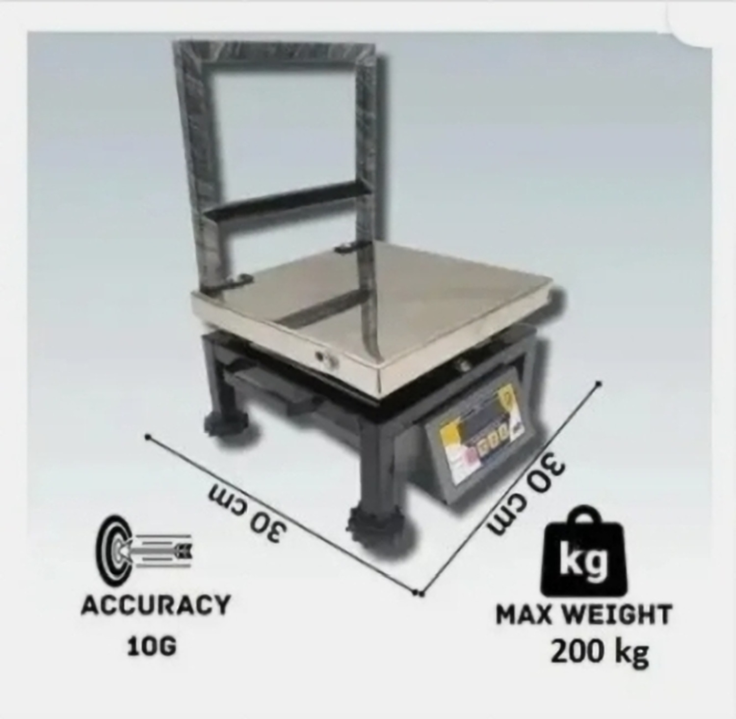 Image of Costco Weigh Bullet 200Kg with SS cover With Dual Ultra Bright Green Display Premium Weighing Scale