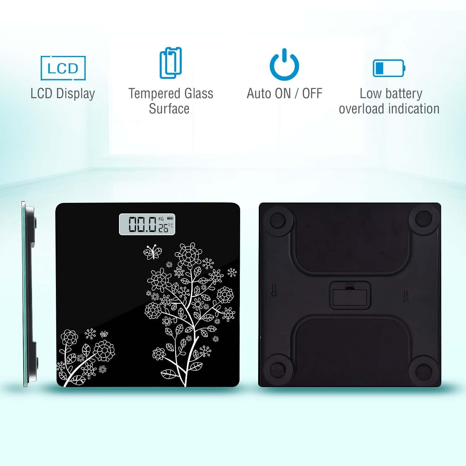 Image of Mivora Weight Machine for Human Weight Digital Weighing Scale Weighing Scale