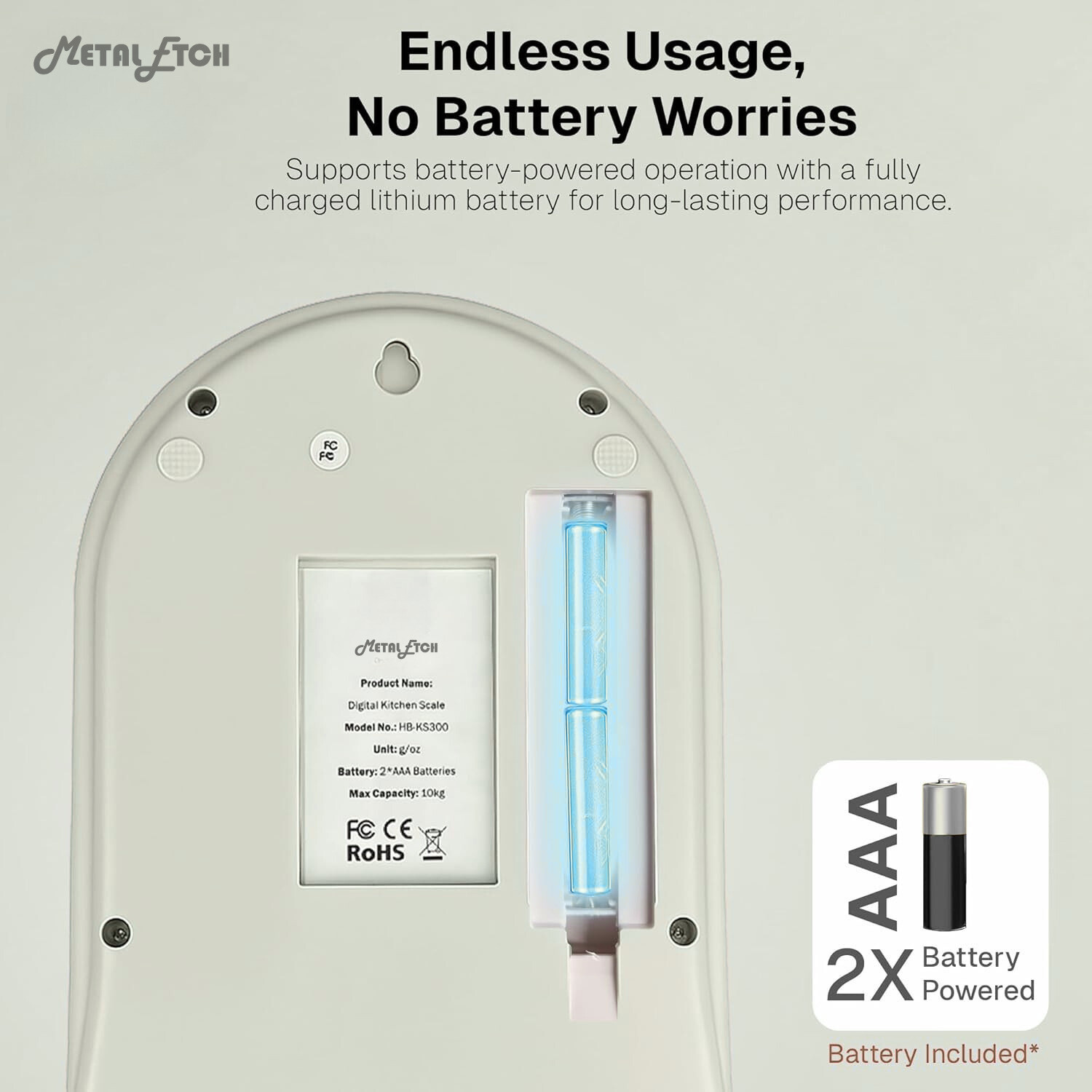 Image of Metal Etch Digital Kitchen Weight Machine upto 10kg |LCD Display with 1 Year Warranty| Weighing Scale