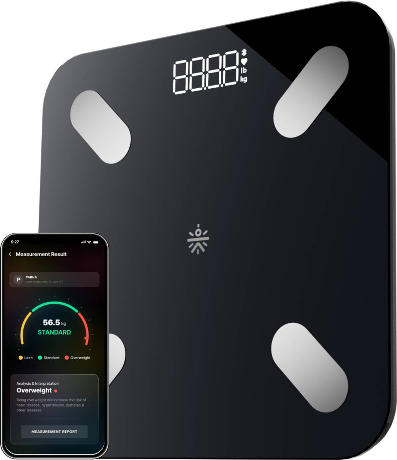 Cult Bluetooth Weight Machine, 20+ Parameters, BMI, US FDA Approv
