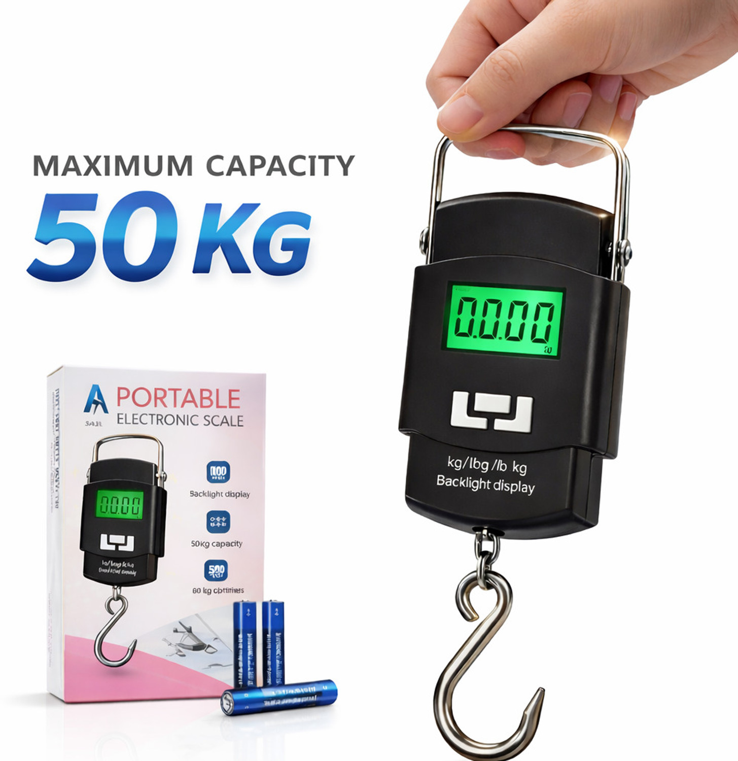 Image of KAMOZO 50 Kg Digital Hanging Weighing Scale Weighing Scale
