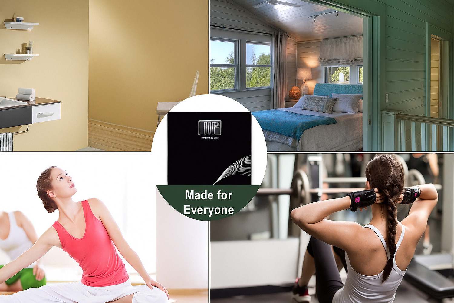 Image of RiDiGo Digital Weight Machine for Body Weight,LCD Display weight scale 180 Kg capacity Weighing Scale
