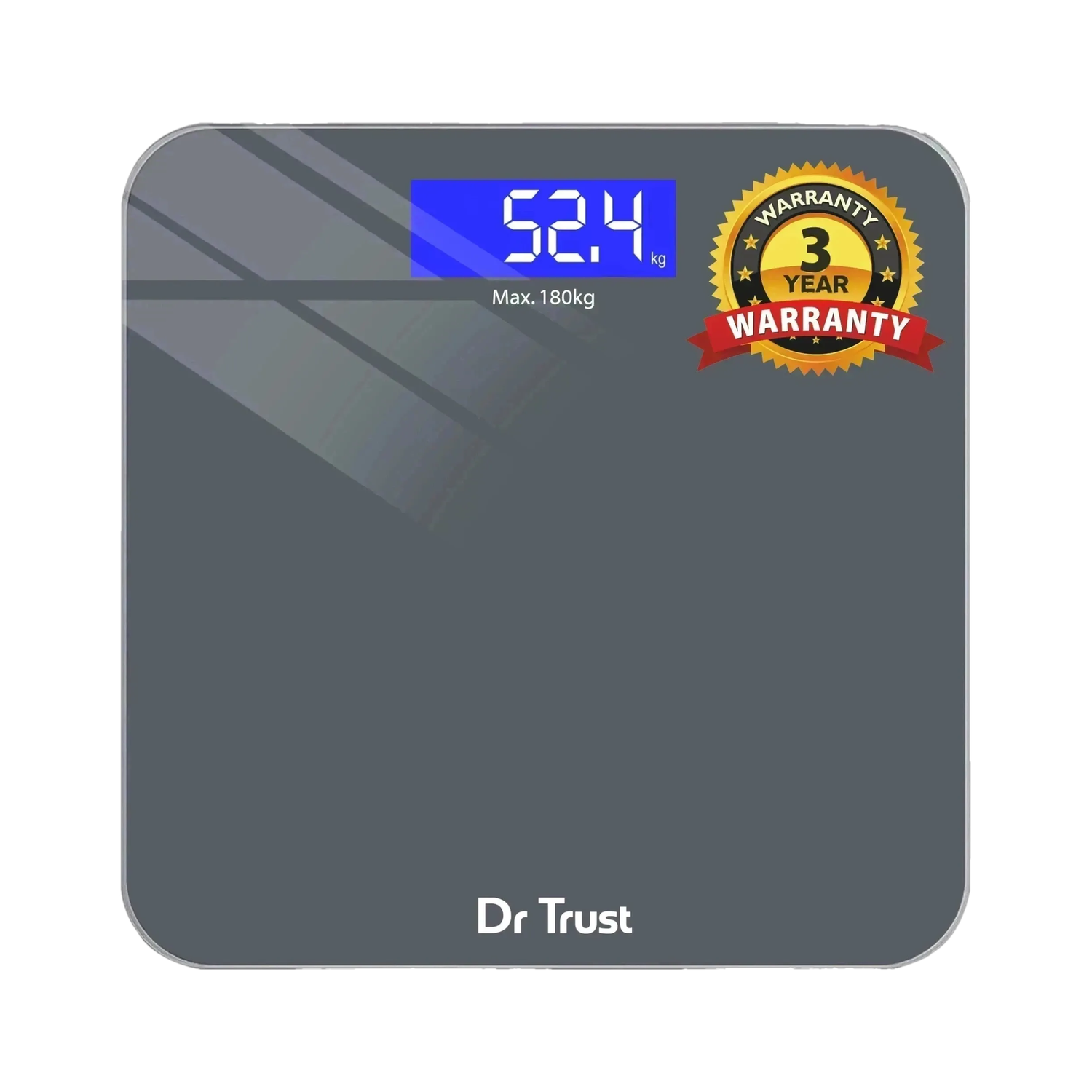 Dr Trust (USA) Platinum Rechargeable Digital Electronic Weight Machine For Human Body Weighing Scale