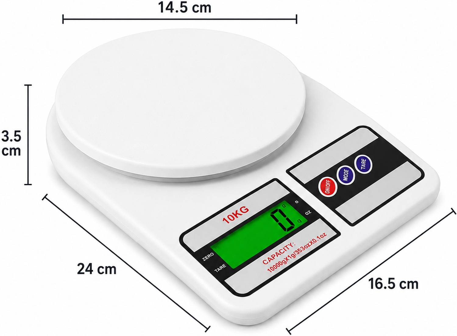 abstrxx S-400 Weighing Scale White - Image 2
