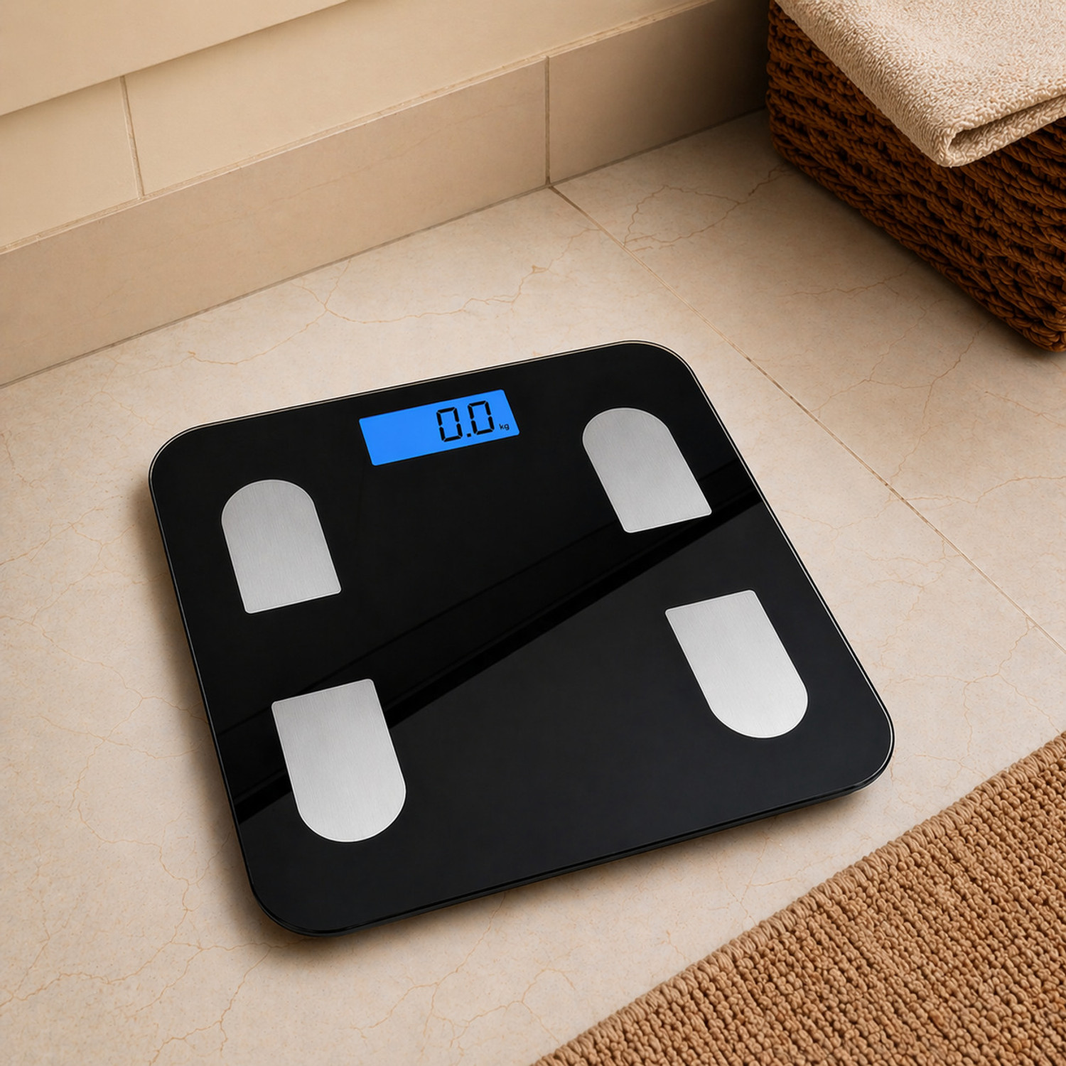 Image of buyease Digital Weighing Scale for Body Weight 180kg Capacity|LCD Display|Weight Machine Weighing Scale