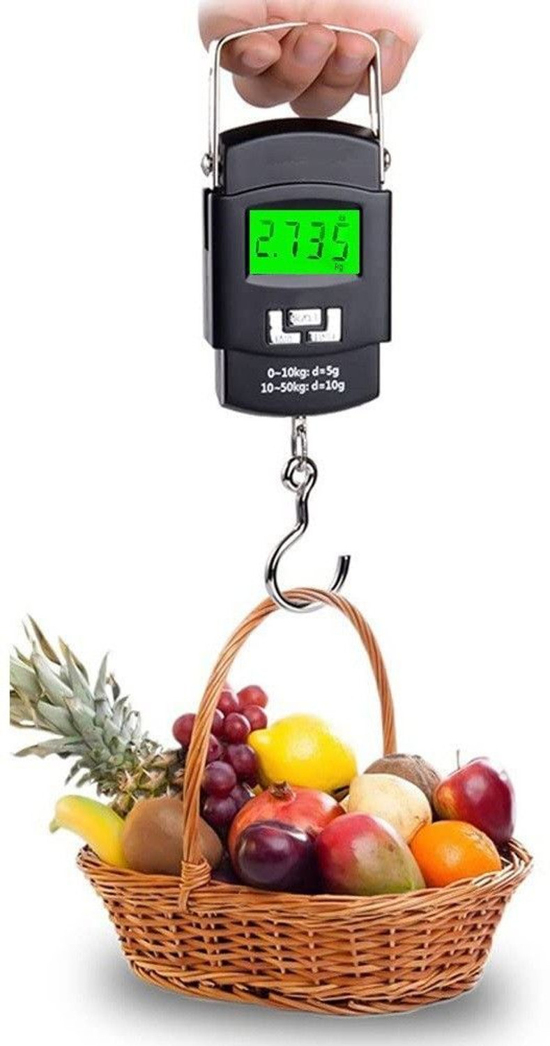 Image of Siya Shine Hanging Scale, LCD Screen 50kg Portable Electronic Digital weight scale KK34 Weighing Scale