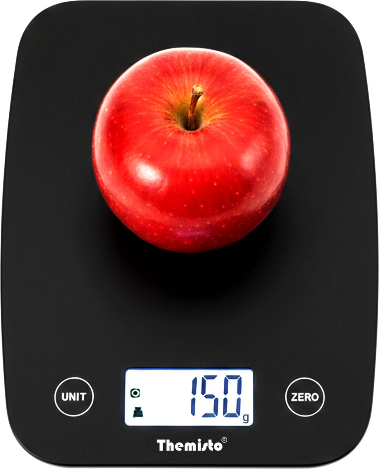 tHemiStO TH-WS18 (5kg) Black Matte Kitchen Weighing Scale — Smart Kitchen Gadgets