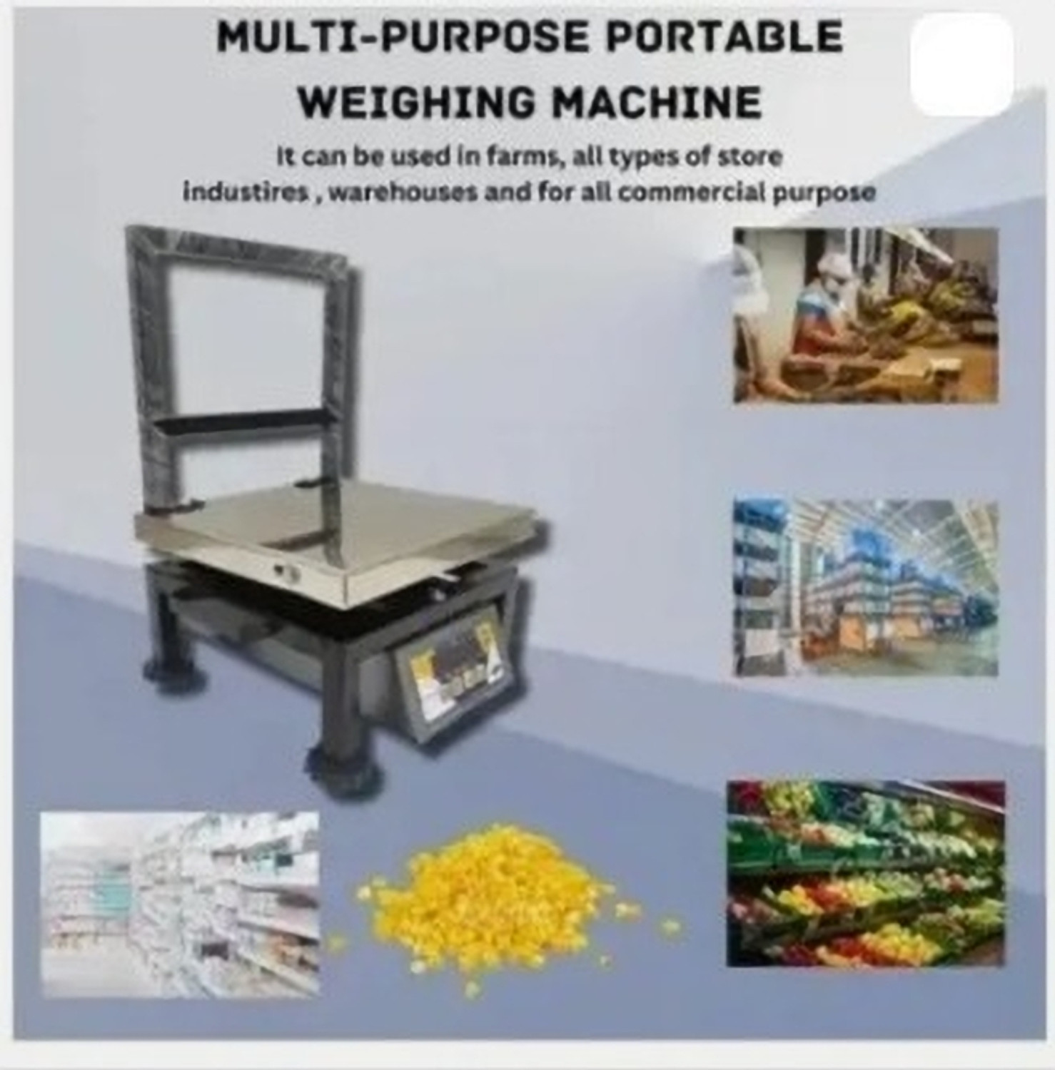 Image of Costco Weigh Bullet 200Kg with SS cover With Dual Ultra Bright Green Display Premium Weighing Scale