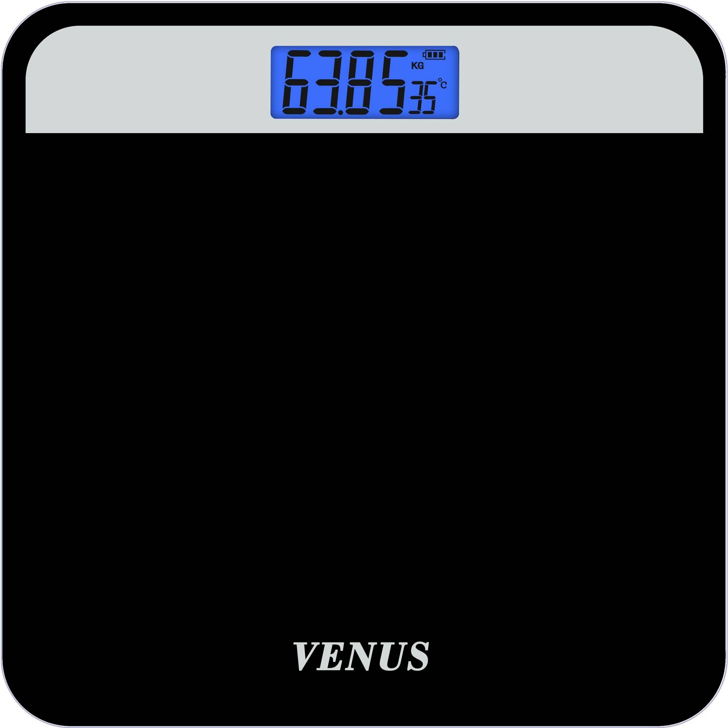 Venus Digital Electronic LCD Personal Health Checkup Body Silver/Black Weighing Scale