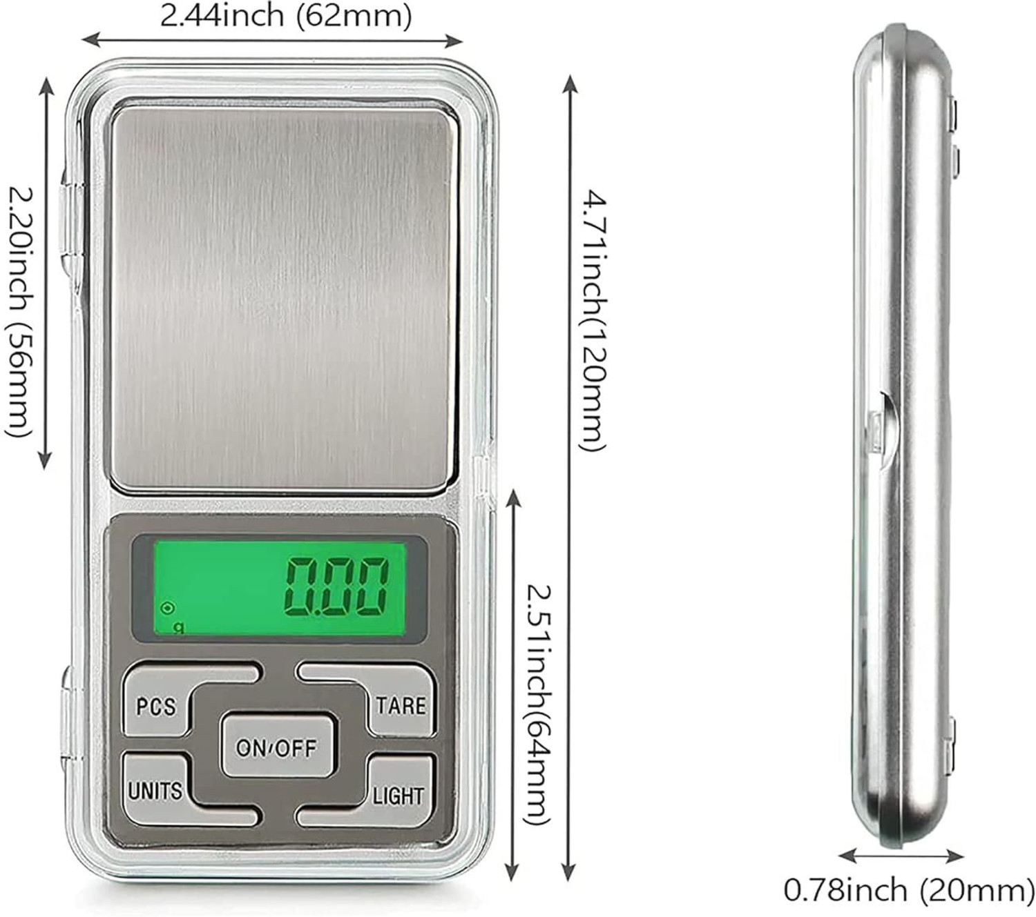 Image of Sai Portable Digital Jewelry Weighing Scale with LCD Display High Precision Balance Scale
