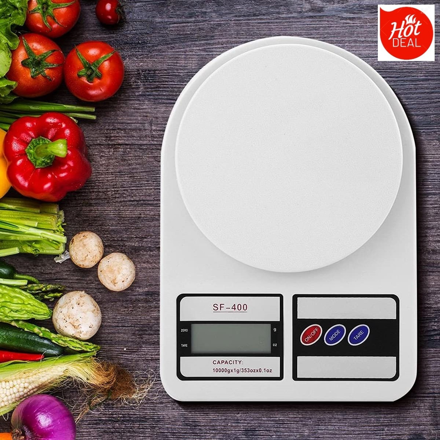 Image of My Machine Digital Kitchen Weighing Machine Multipurpse Electronic Weight Scale LCD Display Digital Kitchen Timer