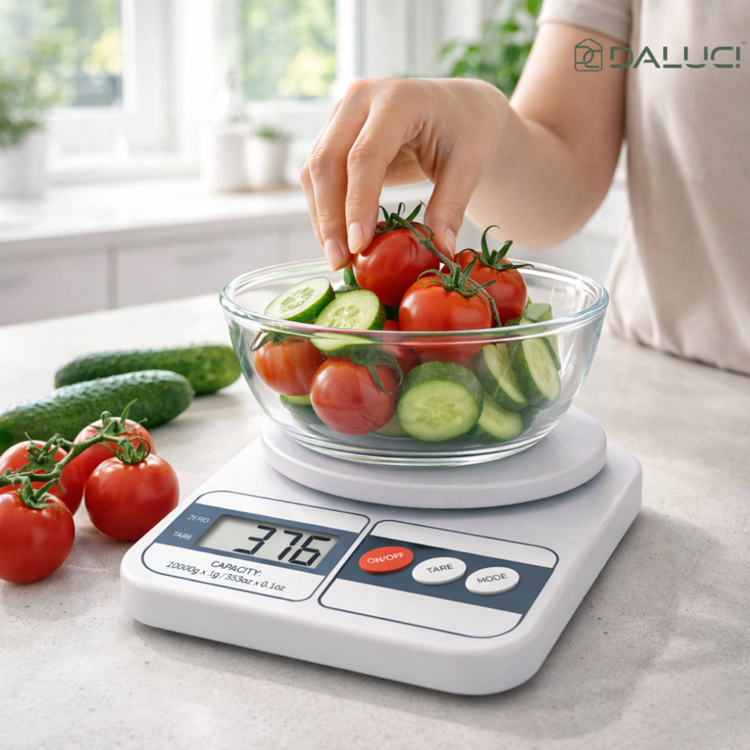 DALUCI Digital Kitchen Weighing Scale 10kg - Image 2