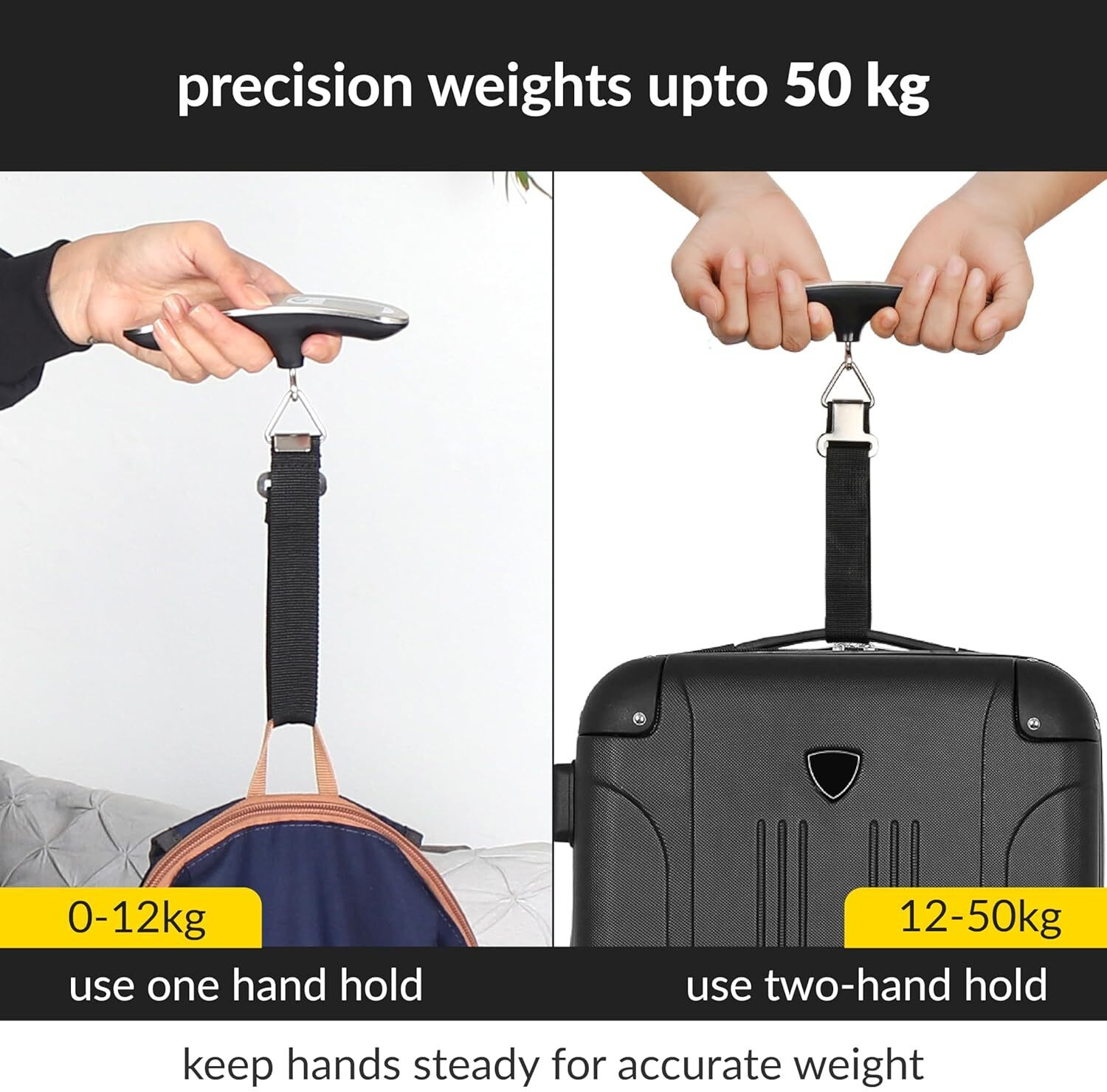 Image of DRALIET Weighing Scale for Luggage (Silver ELS) Weighing Scale