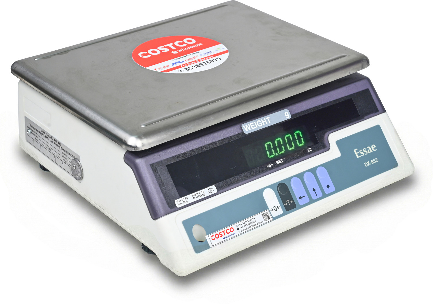 Image of Essae Costco : DX 852 6 kg( For Silver Weighment) Cap : 6 Kg Accu : 0.1 gm Weighing Scale