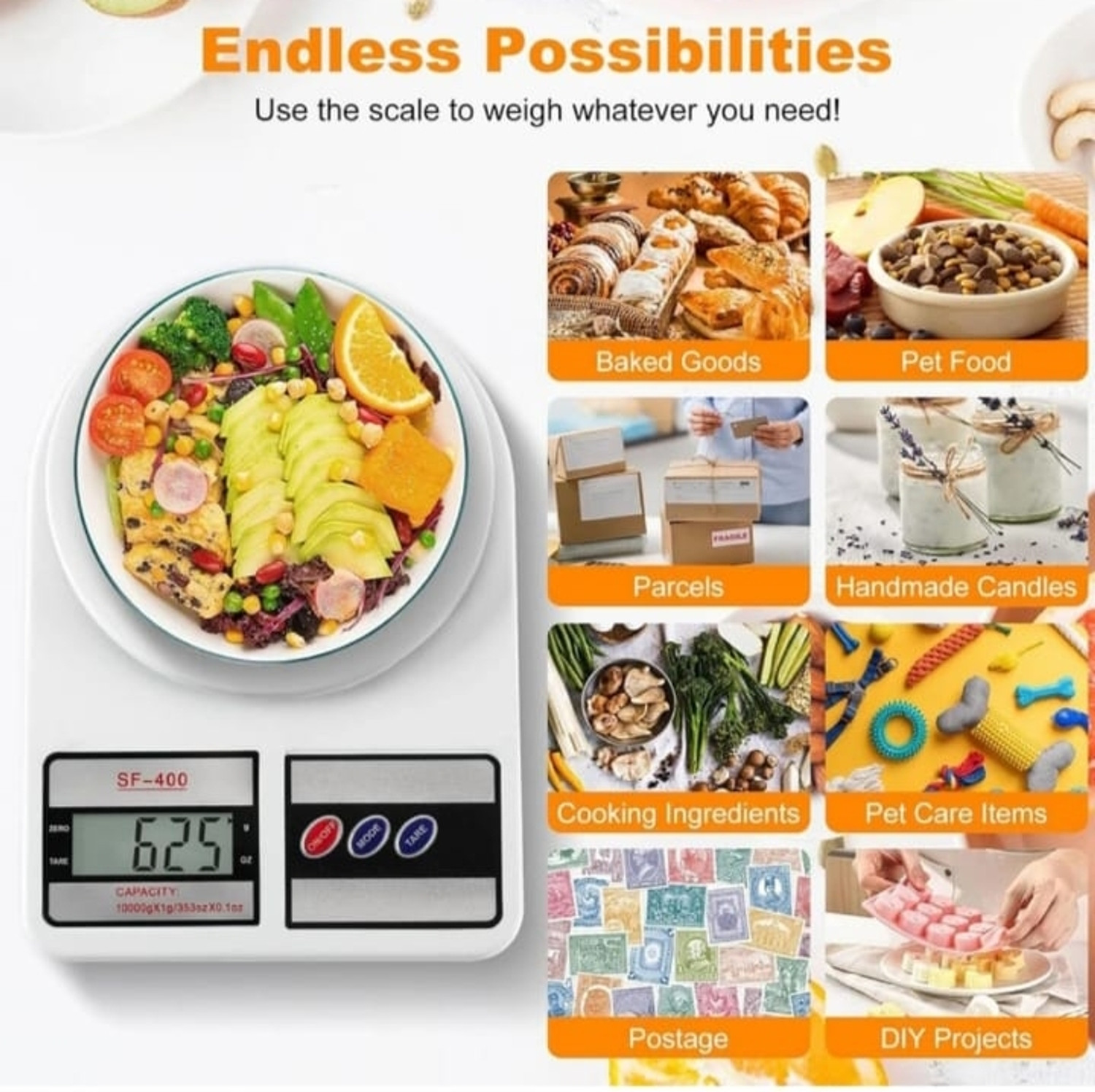 Image of ELIGHTWAY MEDGEARS LCD WEIGHT MACHINE MULTIPURPOSE PORTABLE WEIGHING SCALE Balance Scale