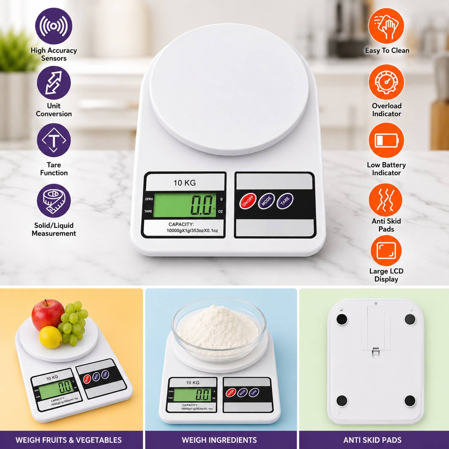 abstrxx S-400 Weighing Scale White - Image 3