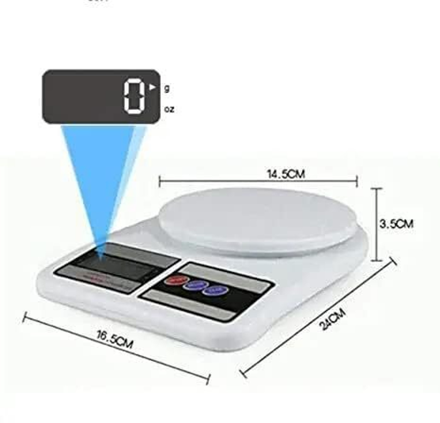 Image of Nizafic SF-400 Digital Kitchen Weighing Scale |LCD Display for Healthy Diet Balance Scale