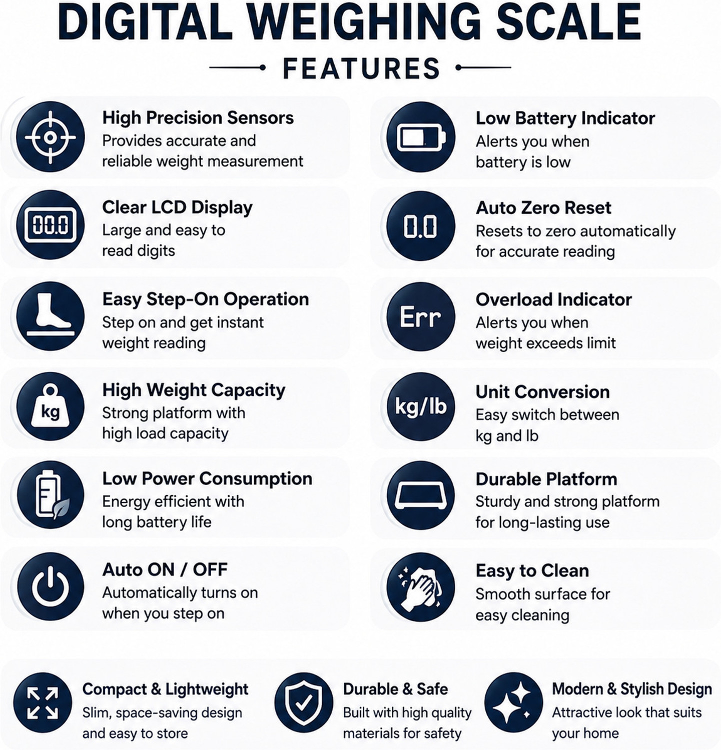 Image of RAMASWEIGHT DIGITAL BODY WEIGHT MACHINE| HIGH PRECISION WEIGHTING SCALE WITH LCD DISPLAY Weighing Scale (Black)