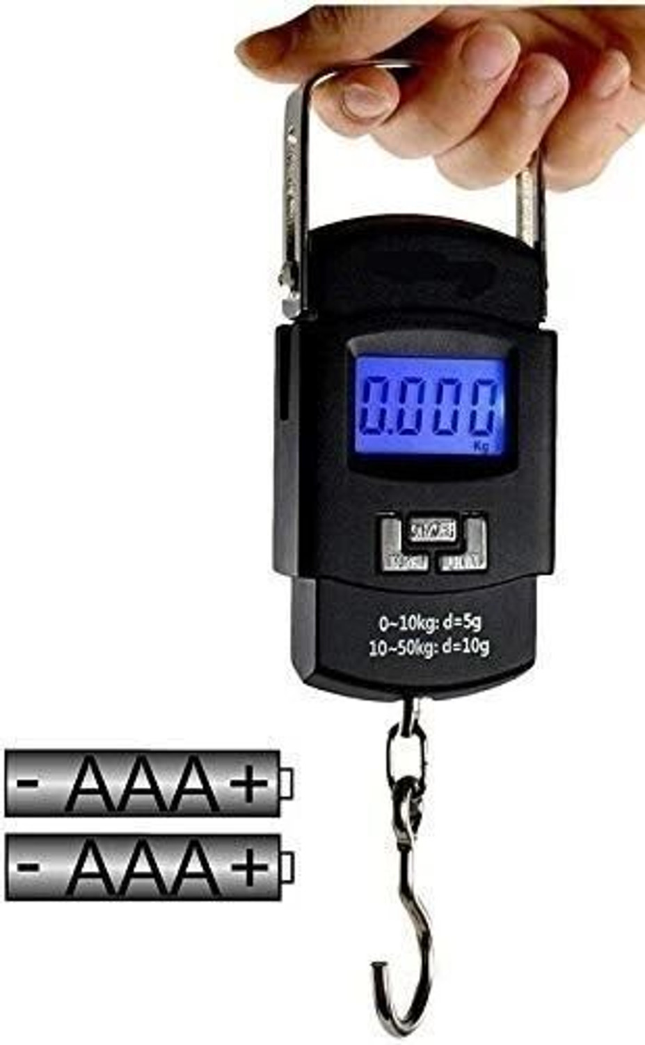 Image of TodayAndCo 50 kg Hook Type Digital Led Screen Portable Luggage Weighing Scale Pack Of 1 Pc Weighing Scale