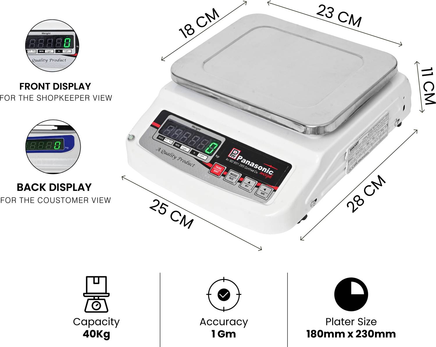 Costco Panasonic Weigh MS40K 40Kg Weighing Scale - Image 2