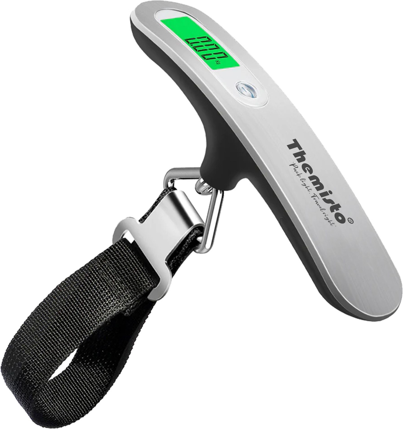 Image of tHemiStO TH-WS09 Digital Luggage Scale with Tare and Hold Function, Max. weight = 50kg Weighing Scale