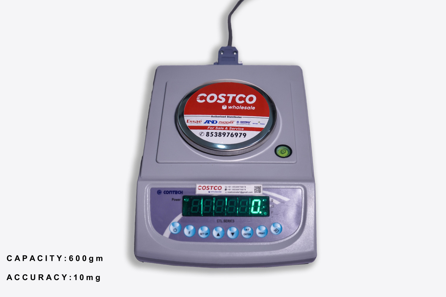 Image of Essae CONTECH : CTL 600 Jewellery Weighing Scale Cap : 600gm Accu : 10mg Weighing Scale