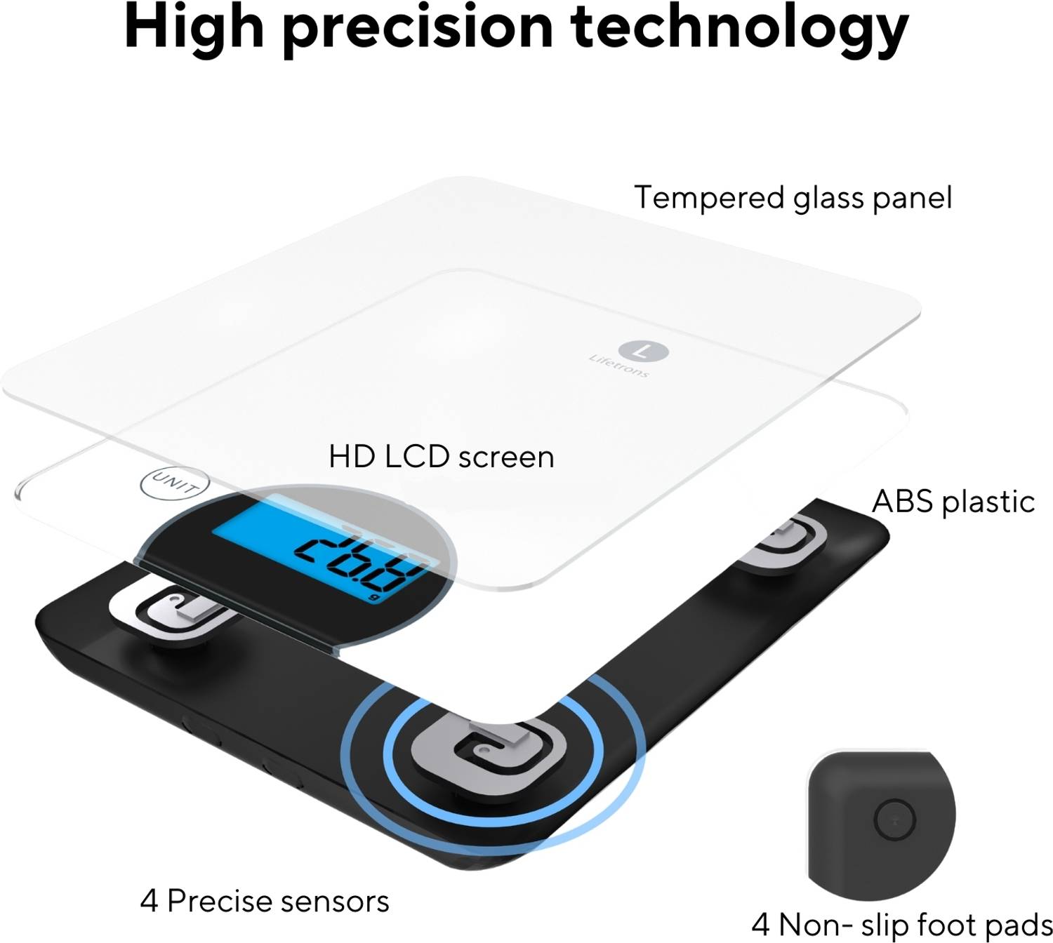 Lifetrons 10KG Digital Kitchen Scale - Image 5