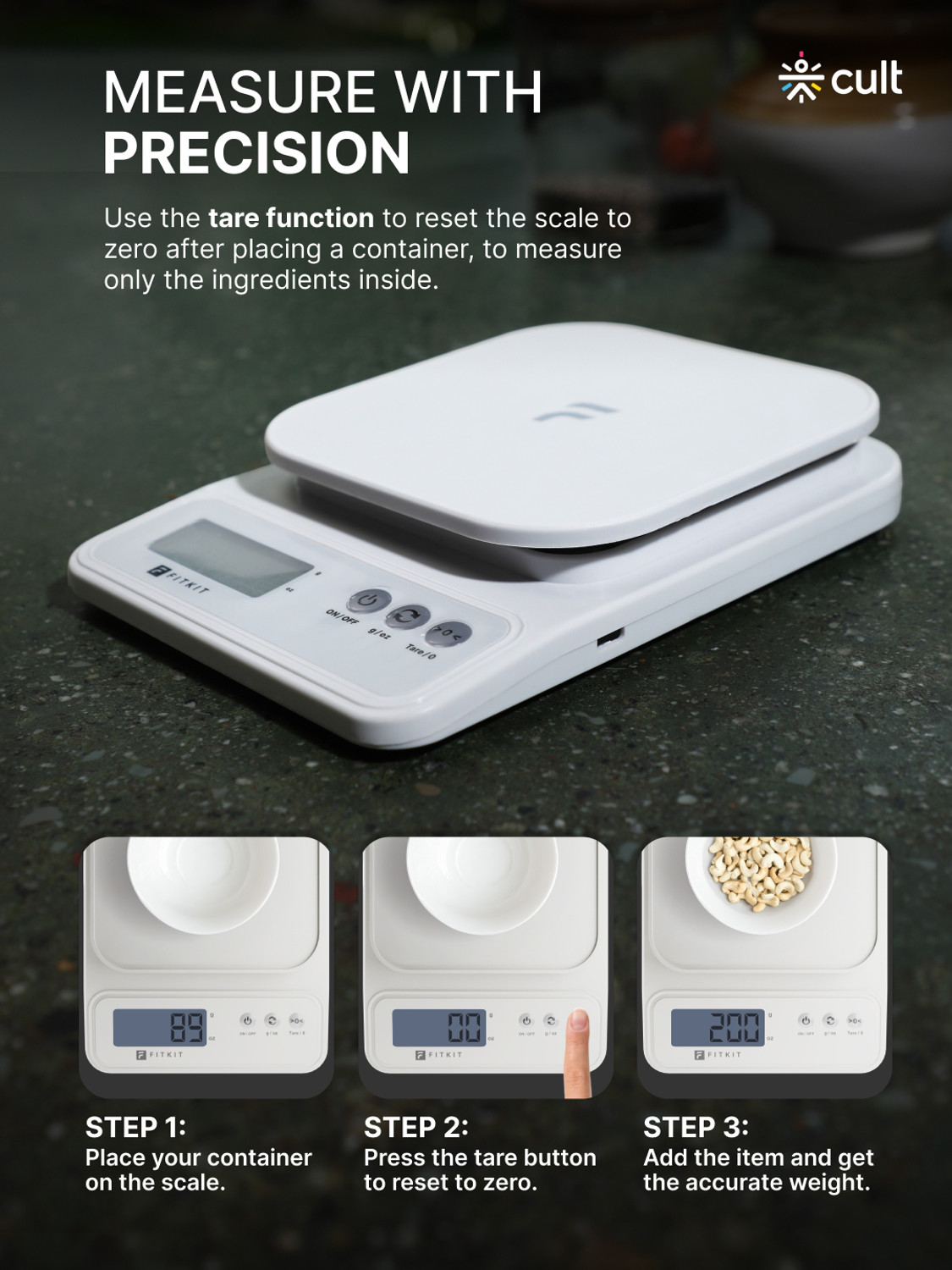 Image of Cult Fitkit Food Scale Weighing Scale