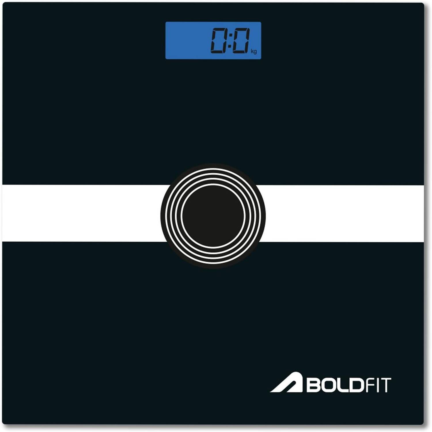 BOLDFIT Weighing Machine Digital Weighing Scale 180kg Weight for Human 3 Year Warranty Weighing Scale