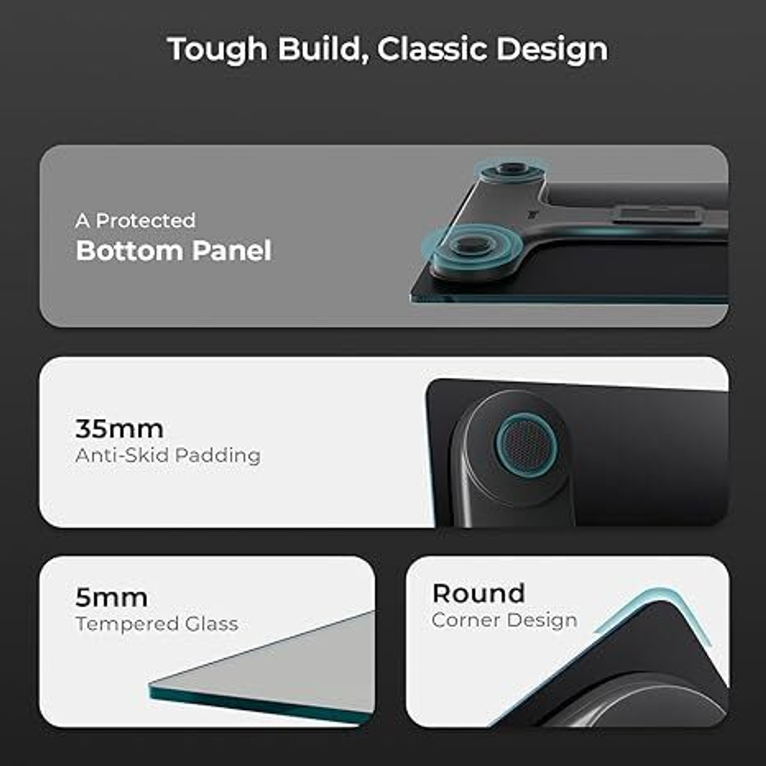 Image of Moover Digital Weighing Scale with LED Display & 5mm Tempered Glass for Home Gym Weighing Scale